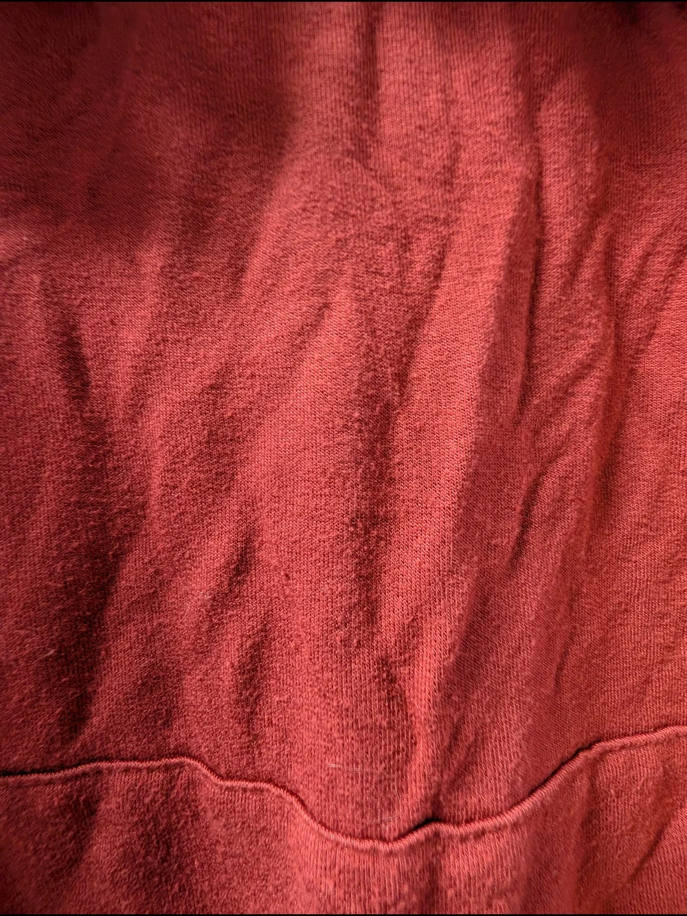 Latched Mama Rust Red Layered High-Low Hoodie - Picture 3 of 5